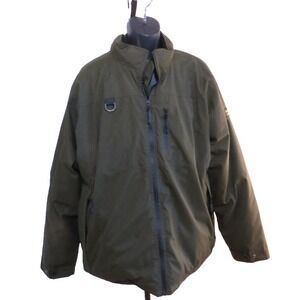 Hard Land Tactical Workwear Dark Green Heavy Winter Coat Duck Down Fill XXL